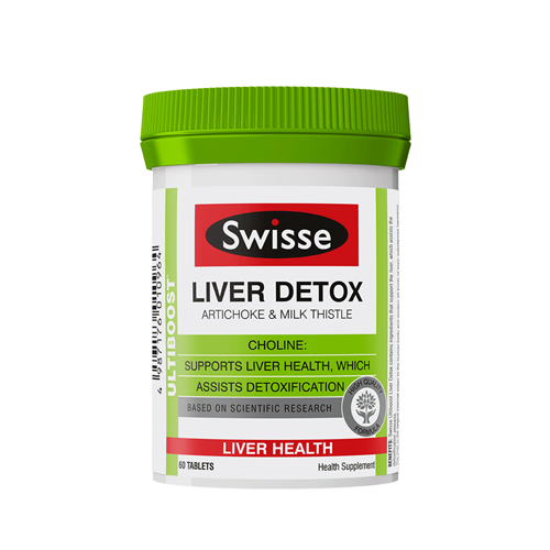 Viên uống hỗ trợ thải độc gan Swisse Ultiboost Liver Detox của Úc 60 viên