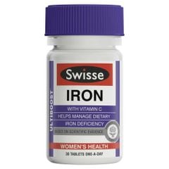 Viên uống hỗ trợ bổ sung sắt Swisse Ultiboost Iron của Úc 30 viên