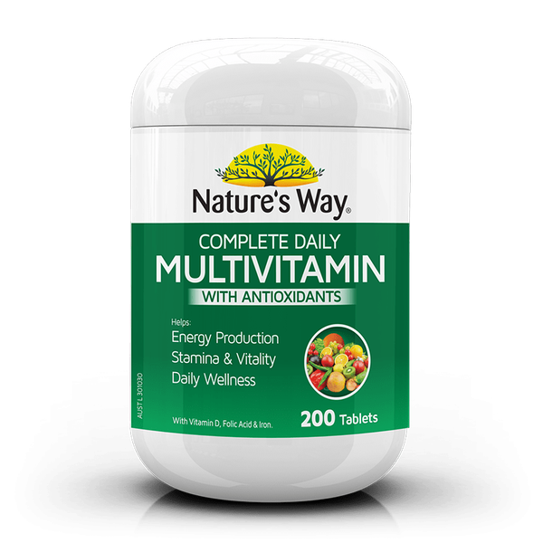 Viên uống vitamin tổng hợp tảo biển Nature’s Way Complete Daily Multivitamin của Úc 200 viên