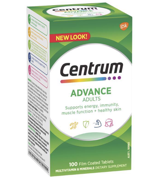 Centrum Advance For Adults - Vitamin Tổng Hợp Cho Người Dưới 50 Tuổi Lọ 100 Viên