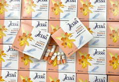 Băng vệ sinh dạng nút Tampon Jessa 4 Giọt của Đức 56 cái (Màu Cam)