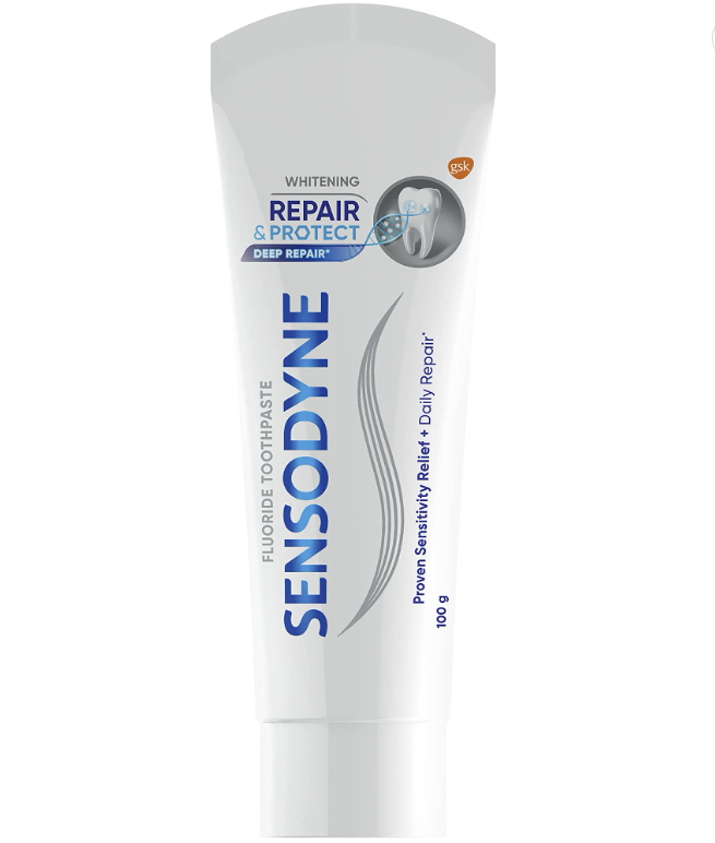 Kem đánh răng Sensodyne Úc Whitening Repair & Protect tuýp 100g