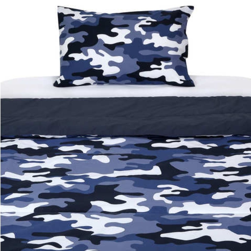 Bộ chăn bông trần và vỏ gối cho trẻ Camo