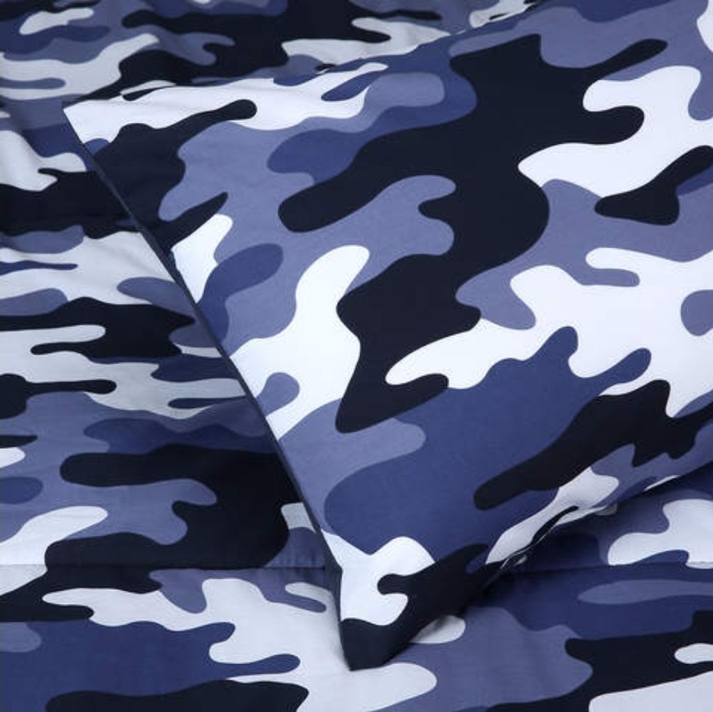 Bộ chăn bông trần và vỏ gối cho trẻ Camo