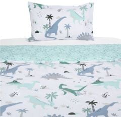 Bộ vỏ chăn gối cho trẻ Dino Jungle Reversible