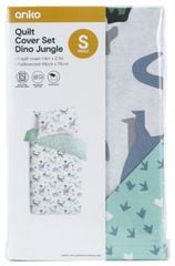 Bộ vỏ chăn gối cho trẻ Dino Jungle Reversible