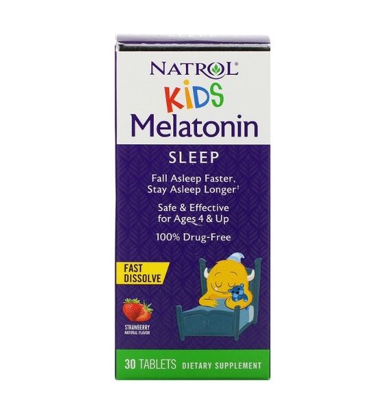 Natrol Kids Sleep - Viên Ngủ Ngon Cho Bé 30 Viên