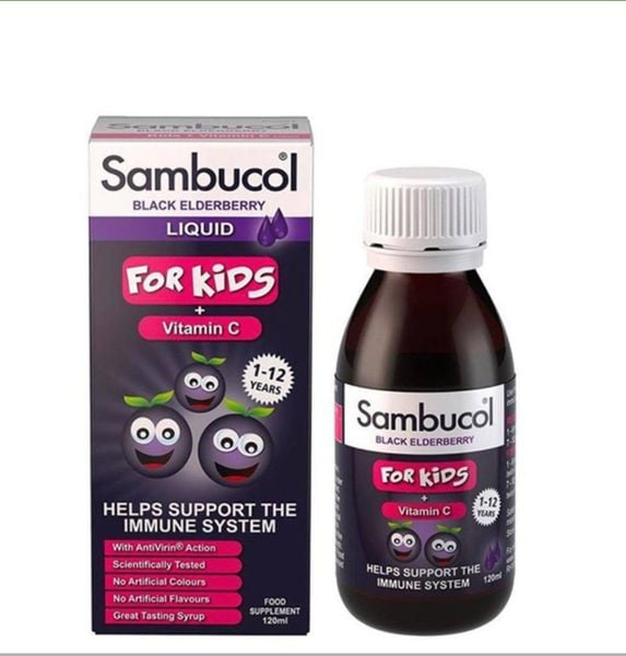 Sambucol Helps Support The Immune System - Siro Tăng Đề Kháng Cho Bé 120ml