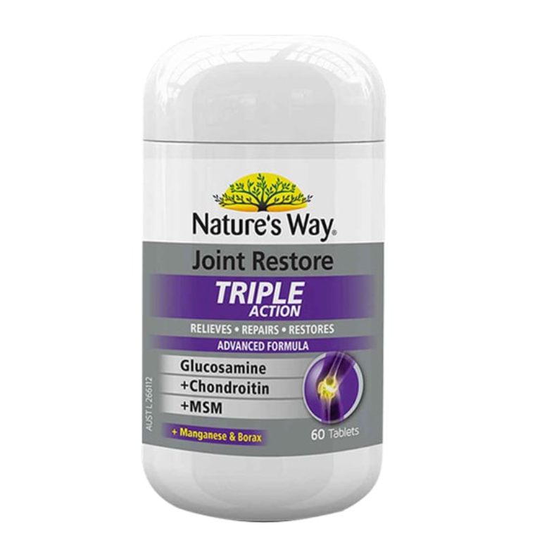 Viên uống hỗ trợ bổ khớp Nature's Way Joint Restore Triple Action của Úc 60 viên