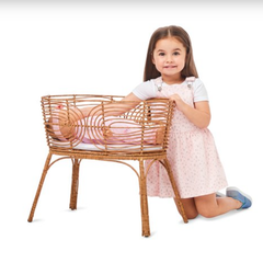 Nôi em bé bằng mây Faux Rattan Bassinet