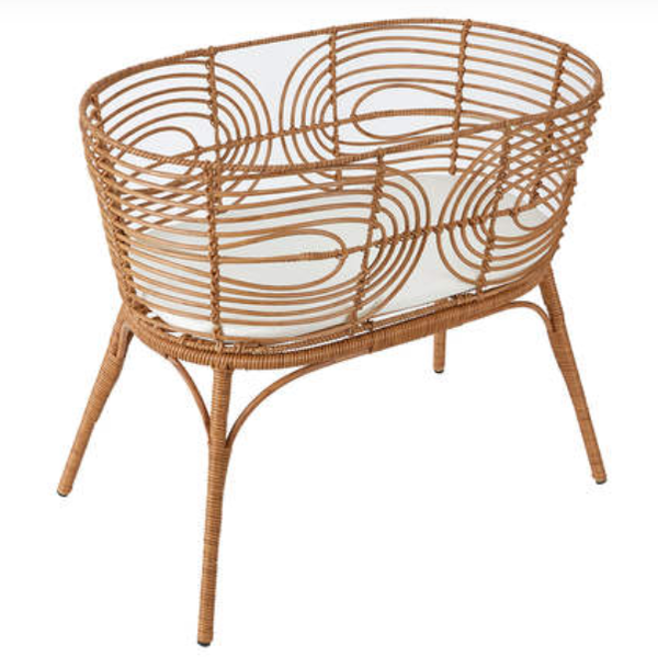 Nôi em bé bằng mây Faux Rattan Bassinet