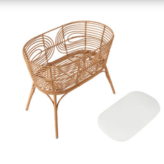 Nôi em bé bằng mây Faux Rattan Bassinet