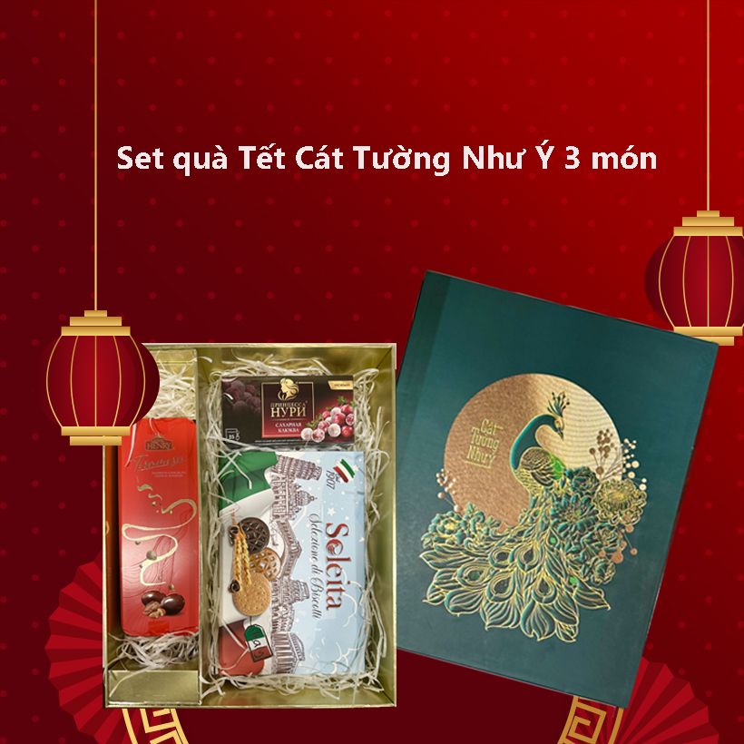 Set quà Tết Cát Tường Như Ý  3 món