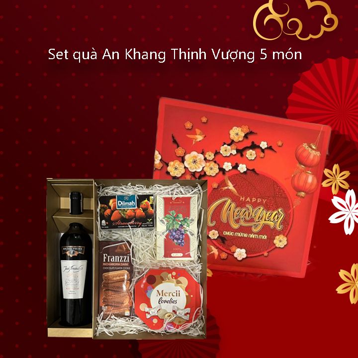 Set Quà Tết 2024 - 498 HN - An Khang Thịnh Vượng Hộp Xanh
