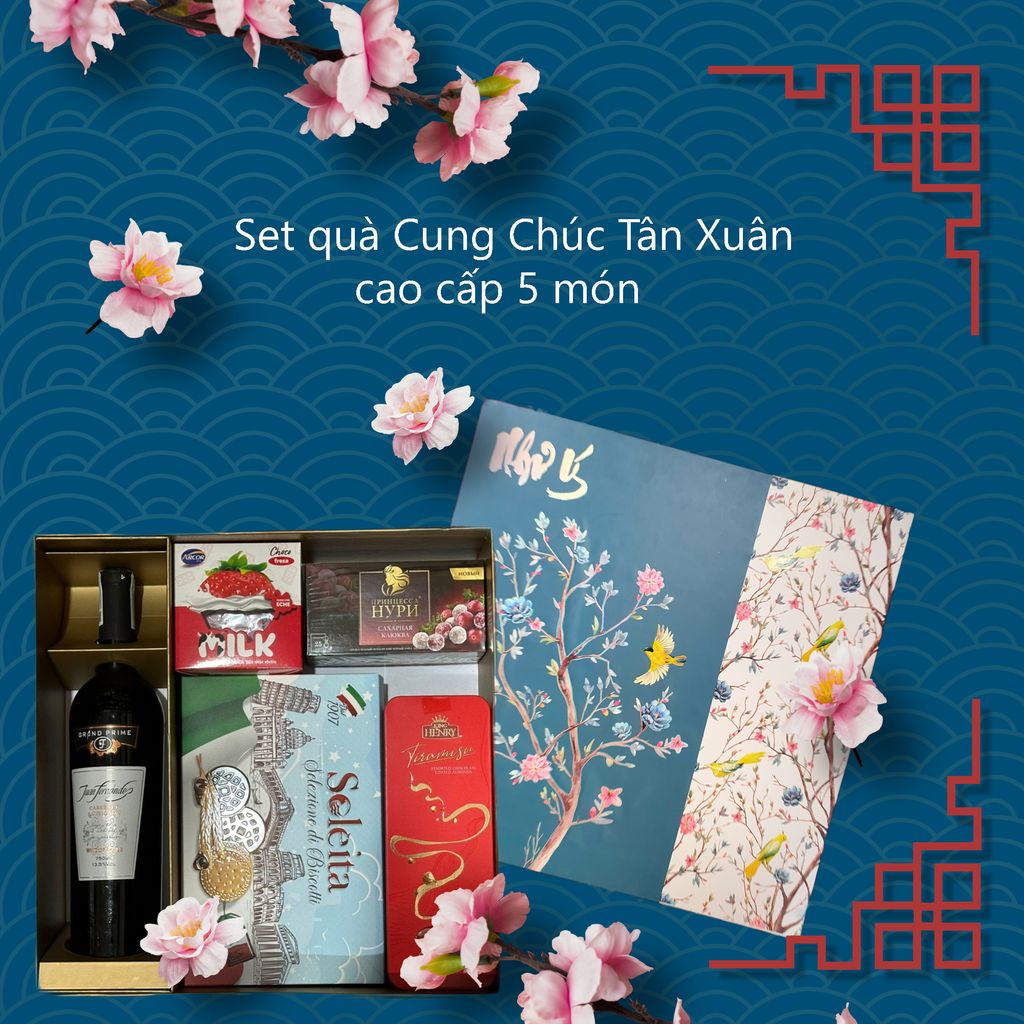 Set Quà Tết 2024 - 682 HN - Cung Chúc Tân Xuân Hộp Đỏ