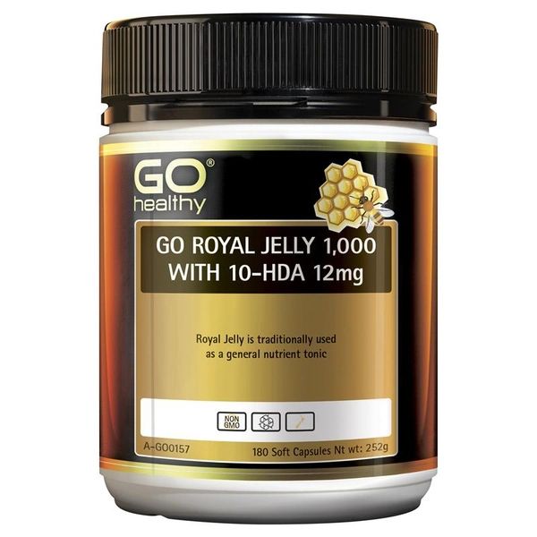 Sữa ong chúa Go Healthy Go Royal Jelly 1000mg của Úc 180 viên