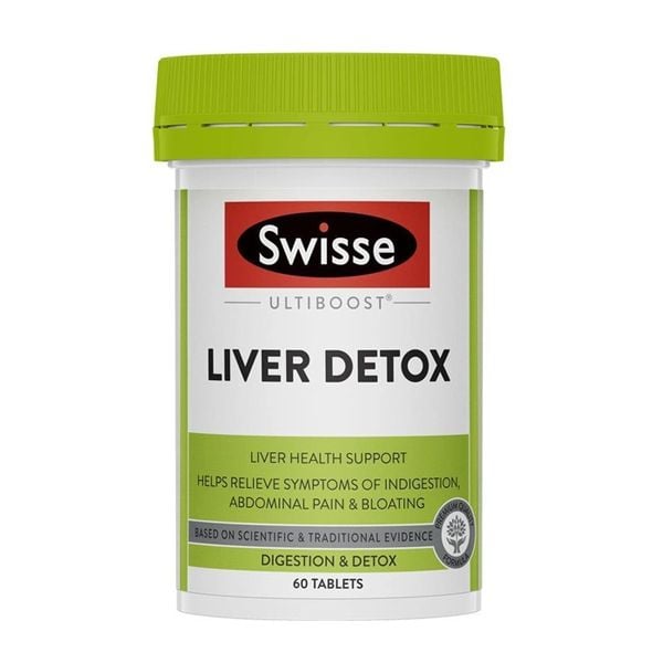 Viên uống hỗ trợ thải độc gan Swisse Ultiboost Liver Detox của Úc 60 viên