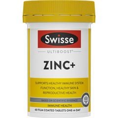 Viên uống bổ sung kẽm Swisse Ultiboost ZinC+ của Úc 60 viên
