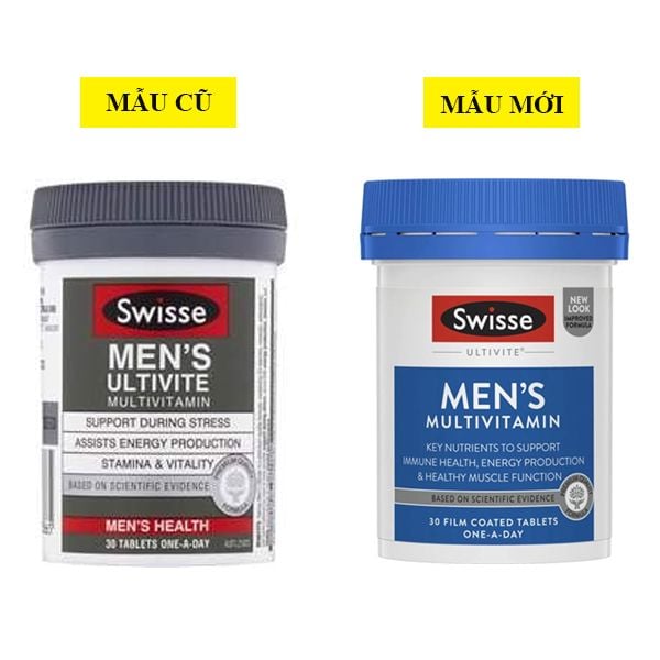 Viên uống vitamin tổng hợp cho nam giới Swisse Men's Ultivite Multivitamin của Úc 30 viên