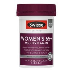 Viên uống bổ sung vitamin tổng hợp cho nữ trên 65 tuổi Swisse Women's Ultivite 65+ của Úc 60 viên