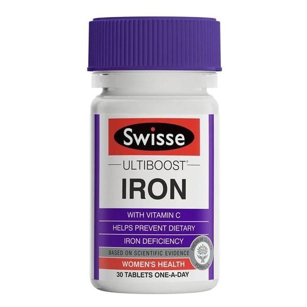 Viên uống hỗ trợ bổ sung sắt Swisse Ultiboost Iron của Úc 30 viên