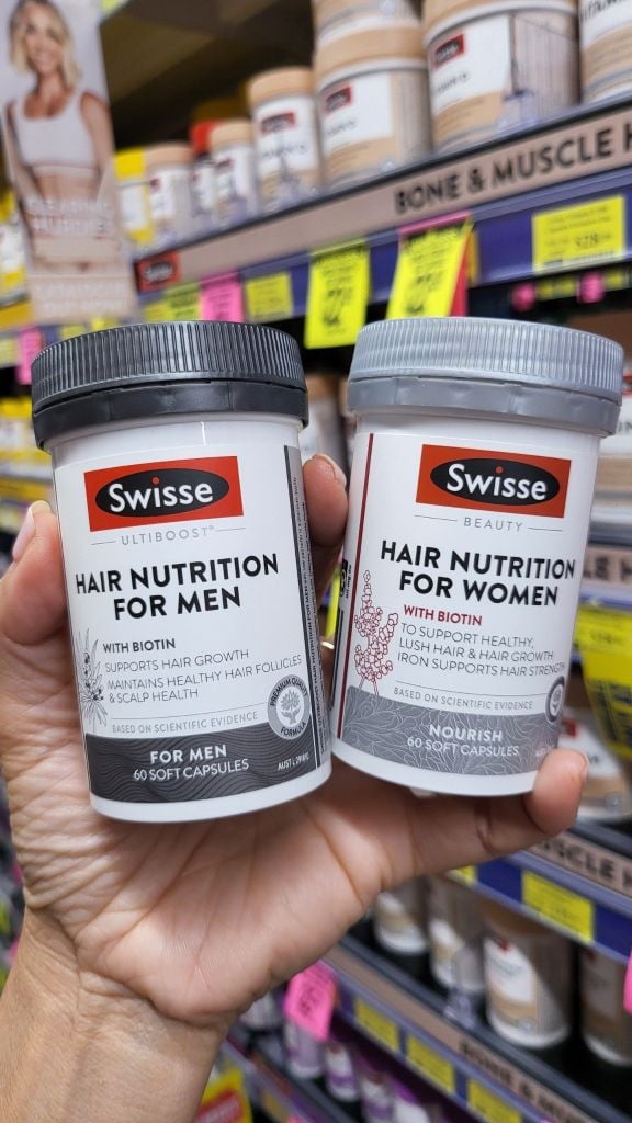 Viên uống hỗ trợ mọc tóc cho Nữ Swisse Hair Nutrition For Women 60 viên