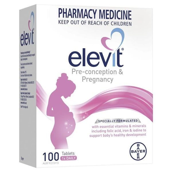 Elevit - Vitamin Tổng Hợp Cho Phụ Nữ Mang Thai Và Cho Con Bú 100 Viên