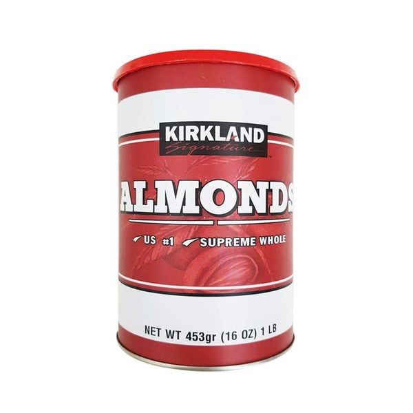 Kirkland Almonds - Hạt Hạnh Nhân Nguyên Chất Hộp 453g