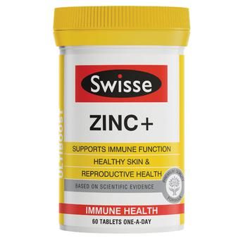 Viên uống bổ sung kẽm Swisse Ultiboost ZinC+ của Úc 60 viên