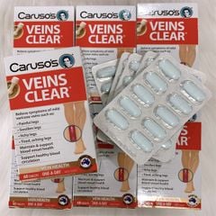 Viên uống hỗ trợ cải thiện suy giãn tĩnh mạch Caruso’s Veins Clear của Úc 60 viên