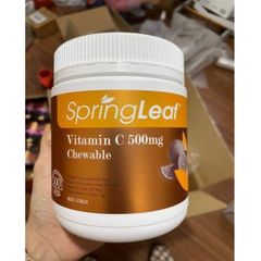 Viên ngậm vitamin C Springleaf Vitamin C 500mg Chewable của Úc 500 viên