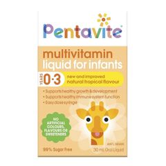 Vitamin tổng hợp cho bé 0-3 tuổi Pentavite Multivitamin Infant Liquid của Úc 30ml