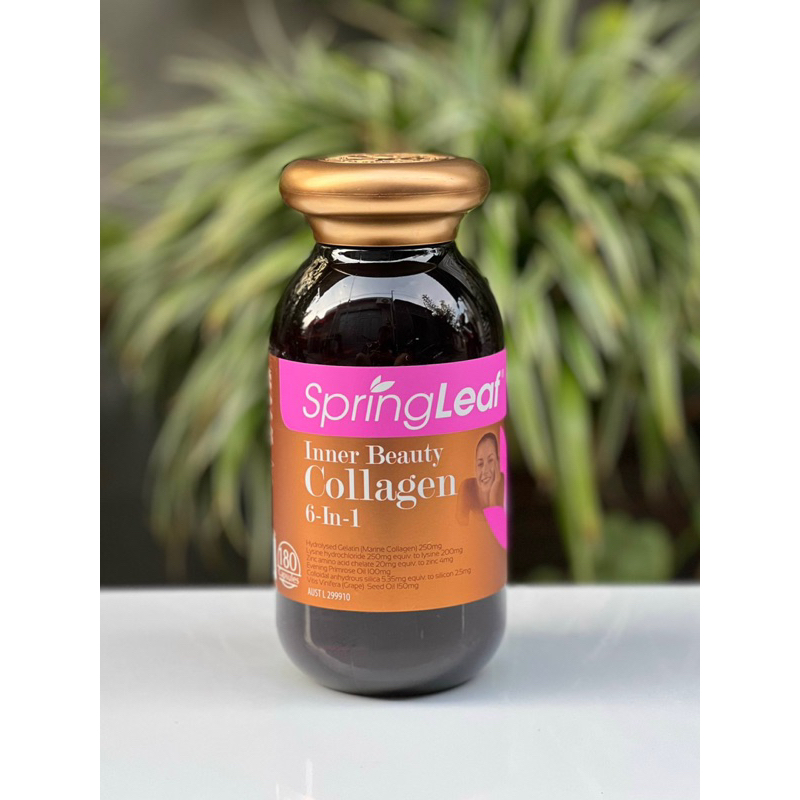 Viên uống collagen Spring Leaf Inner Beauty Collagen 6 in 1của Úc 180 viên