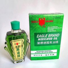 Eagle Brand Medicated Oil - Dầu Gió Xanh Con Ó Singapore 24ml