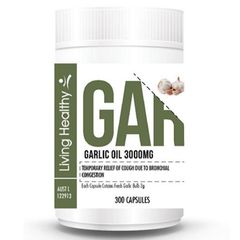 Living Healthy Garlic Oil 3000mg - Tinh Dầu Tỏi Lọ 300 Viên