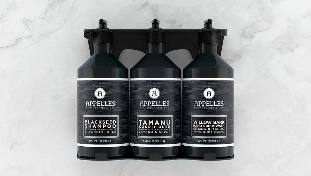 Set tắm gội xả Appelles Blackseed chai 500ml