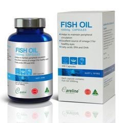 Viên uống dầu cá hồi Careline Fish Oil 1000mg lọ 300 viên