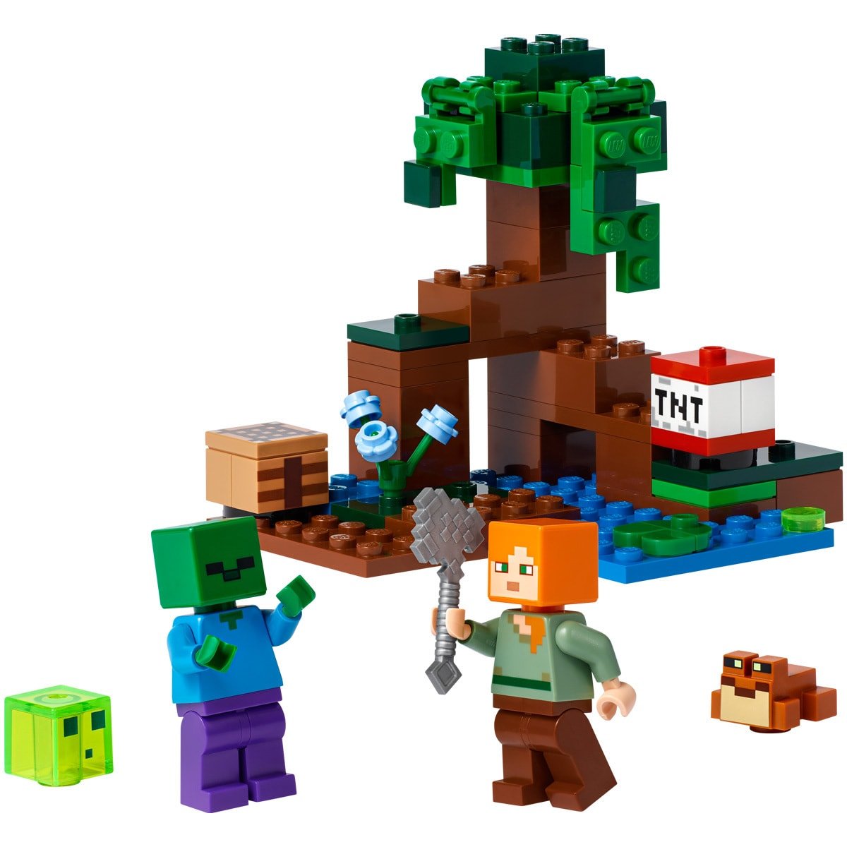 Bộ xếp hình Lego Minecraft cuộc phiêu lưu đầm lầy 21240