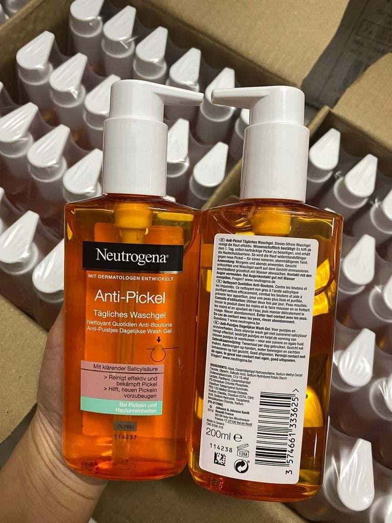 Sữa rửa mặt Neutrogena Anti-Pickel dạng gel 200ml