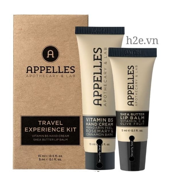Set du lịch Mini Appelles - Vitamin B5 hand cream 15ml + Kem dưỡng môi 5ml