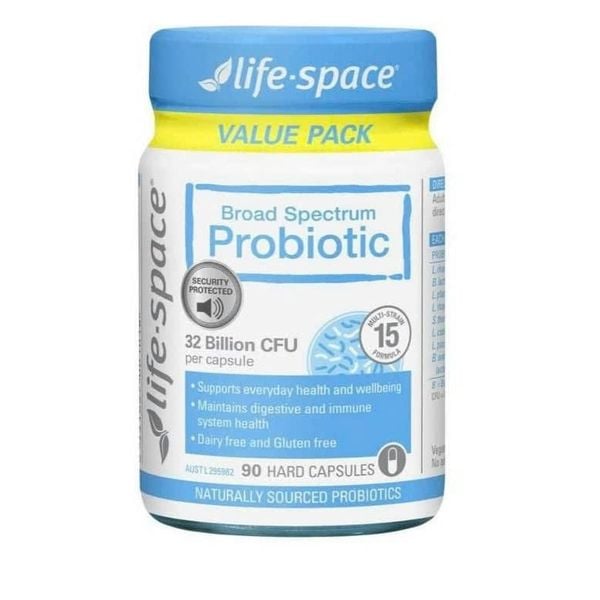 Men Vi Sinh Cho Người Lớn Life Space Broad Spectrum Probiotic Lọ 90 Viên