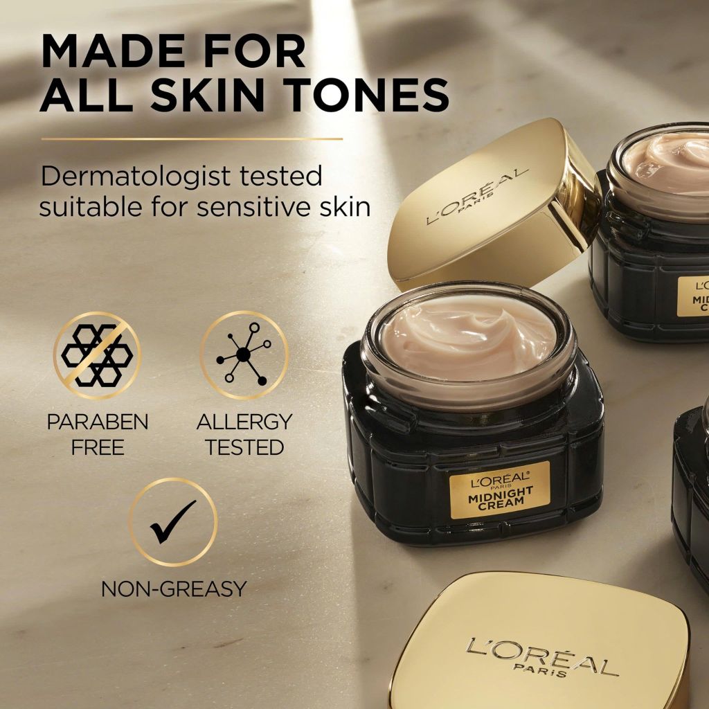 Kem Dưỡng Đêm Hỗ Trợ Trẻ Hóa Da L'Oreal Paris Midnight Cream 50ml