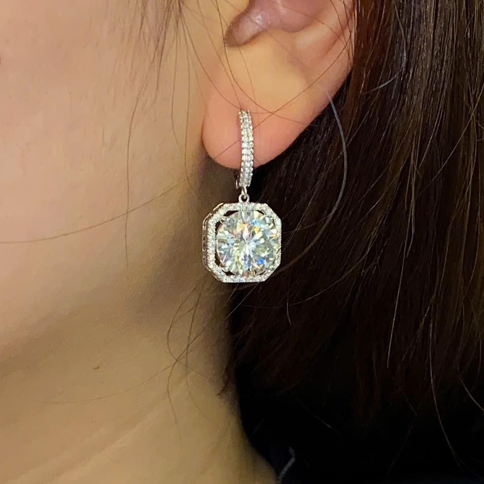  EX484 Bông tai khoen chủ MOIS 11mm (không mã cạnh) 