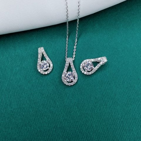 P237 Mặt dây đá giọt nước lớn