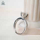  RX384 6.5mm Nhẫn nữ đai 2 hàng tấm 