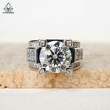  RMX119 12mm Nhẫn nam chấu vuông đá 