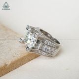  RMX119 12mm Nhẫn nam chấu vuông đá 