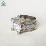  RMX119 12mm Nhẫn nam chấu vuông đá 