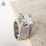  RMX119 12mm Nhẫn nam chấu vuông đá 