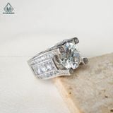  RMX119 12mm Nhẫn nam chấu vuông đá 